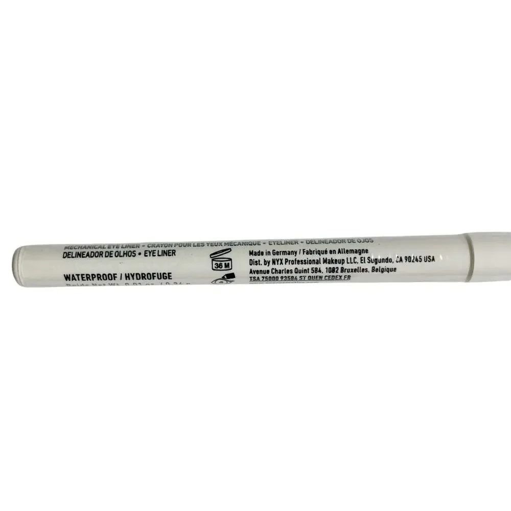 NYX White Eyeliner NWT Waterproof Retractable Eye Liner Professional Makeup New